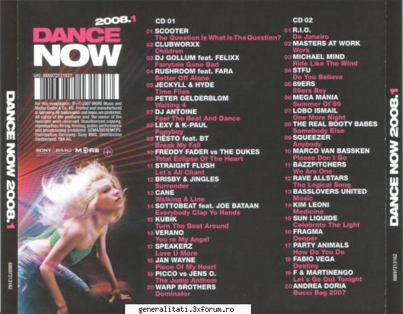 dance now 2008.1 [album full] spate